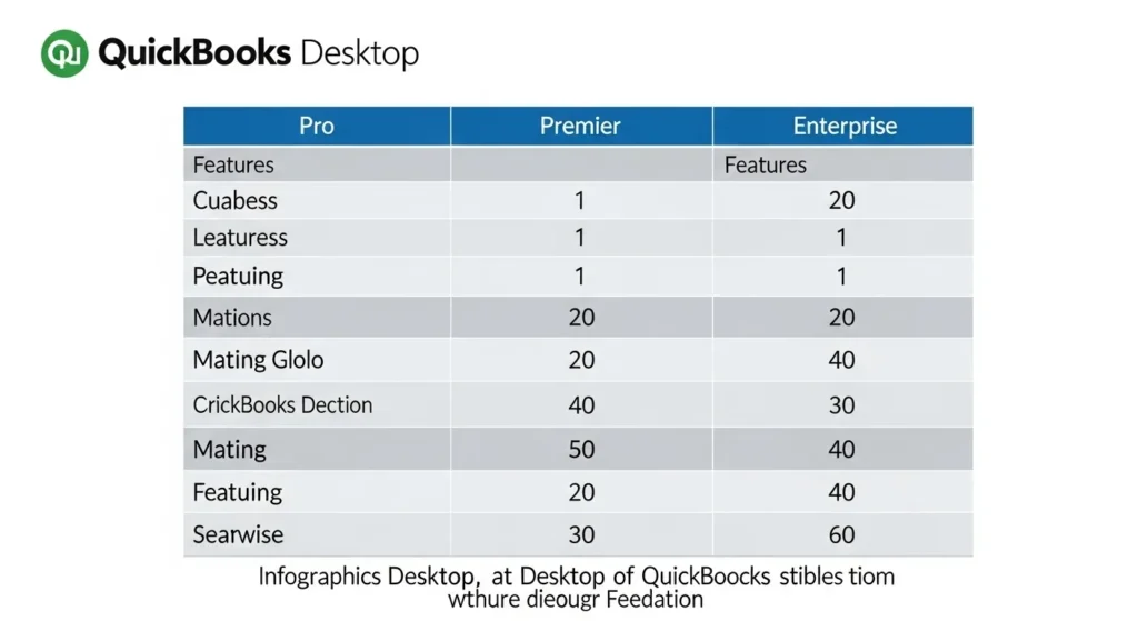 QuickBooks Desktop has three different versions, each designed to meet specific business needs