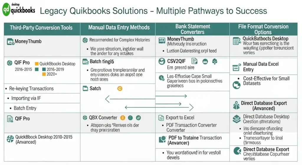 Alternative Approaches for Unsupported Versions Upload QBO to QuickBooks