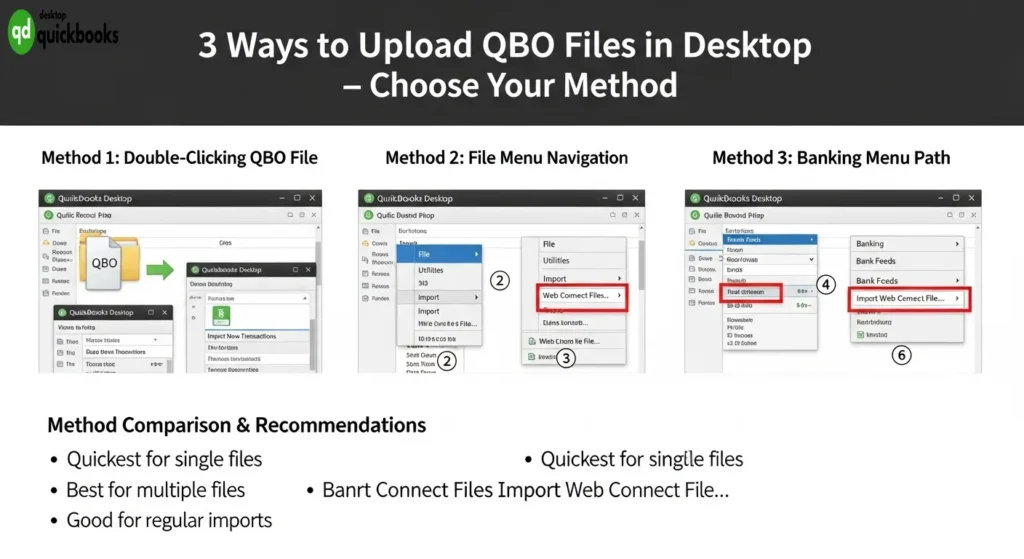Upload QBO to QuickBooks Desktop
